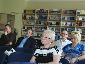 На конференции в БМА. На переднем плане Татьяна Голубкова. Рига. 07.06.2013.